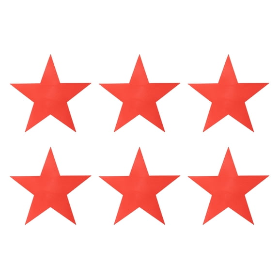 Uxcell Spot Markers, Star Arrow Poly Spot Marker for Agility Training Floor Dots Non-Slip PE Equipment 6Pcs & 9.4 in & Red-for (Soccer/Speed Training/Basketball/Dance Practice)