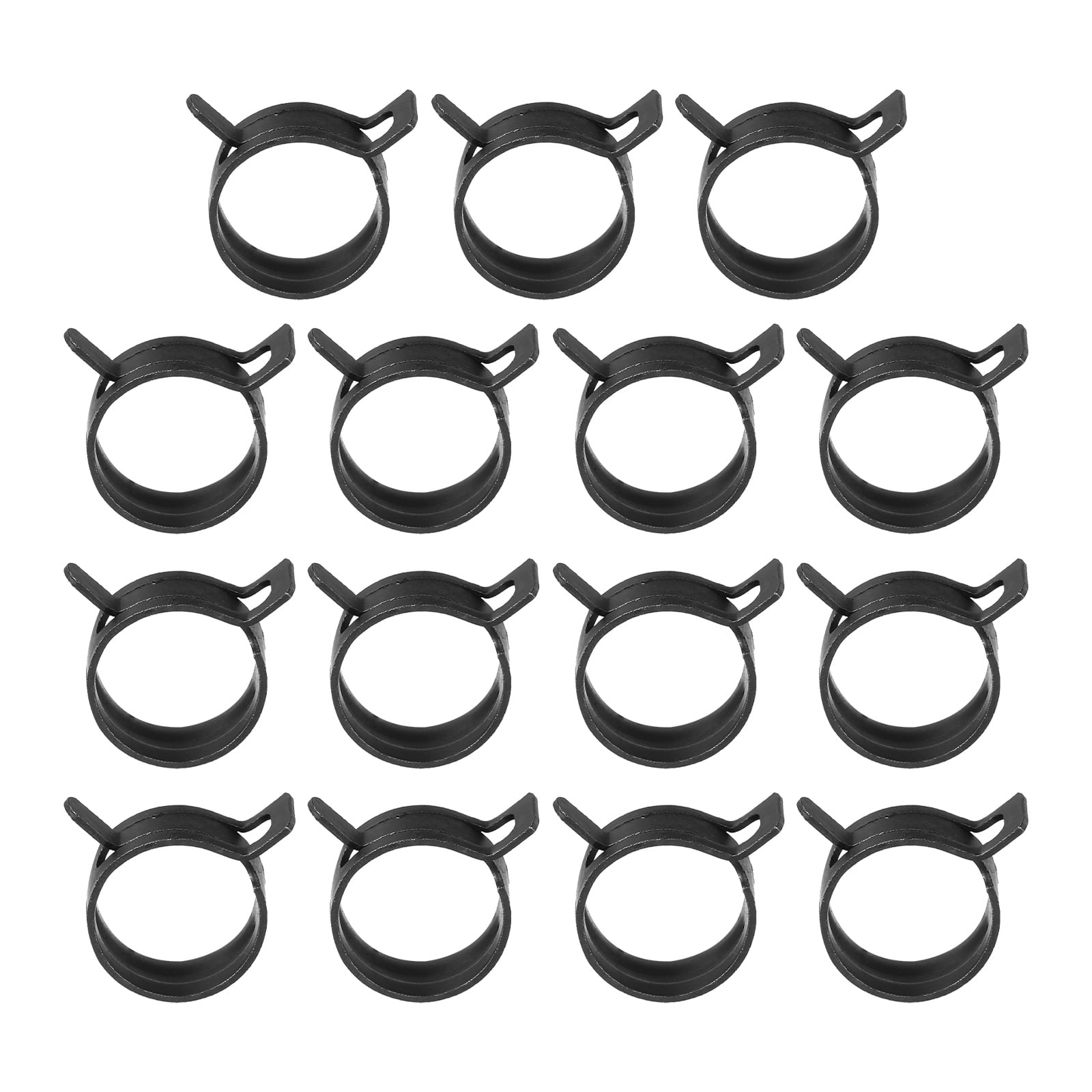 Uxcell 22mm Steel Spring Band Hose Clamps - 10Pcs, Fits 23-24.5mm OD Hose, Black Manganese Steel 2 thumbnail image