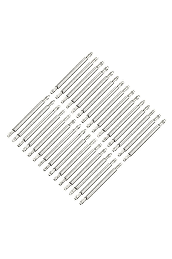 Spring Bar Pins 20mm x 1.5mm Double Fringe Stainless Steel Watch Band Pins Replacement Watch Lug Link Pins 30Pcs