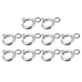 thumbnail image 1 of Uxcell Spring Clasps, 10 Pack 10mm Metal Spring Ring Clasps Silver, 1 of 7