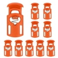 thumbnail image 1 of Uxcell Spring Cord Locks Plastic Single Hole Toggle Stopper for Drawstrings and DIY Projects Orange-Red, 1 of 6
