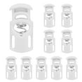 thumbnail image 1 of Uxcell Spring Cord Locks Plastic Single Hole Toggle Stopper for Drawstrings and DIY Projects White, 1 of 6