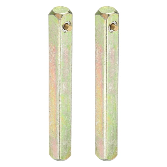 Uxcell Spring Door Knob Spindle 85x8mm, 2 Pack Door Handle Spindle Bar Carbon Steel for Most Mortise Type Door Knobs
