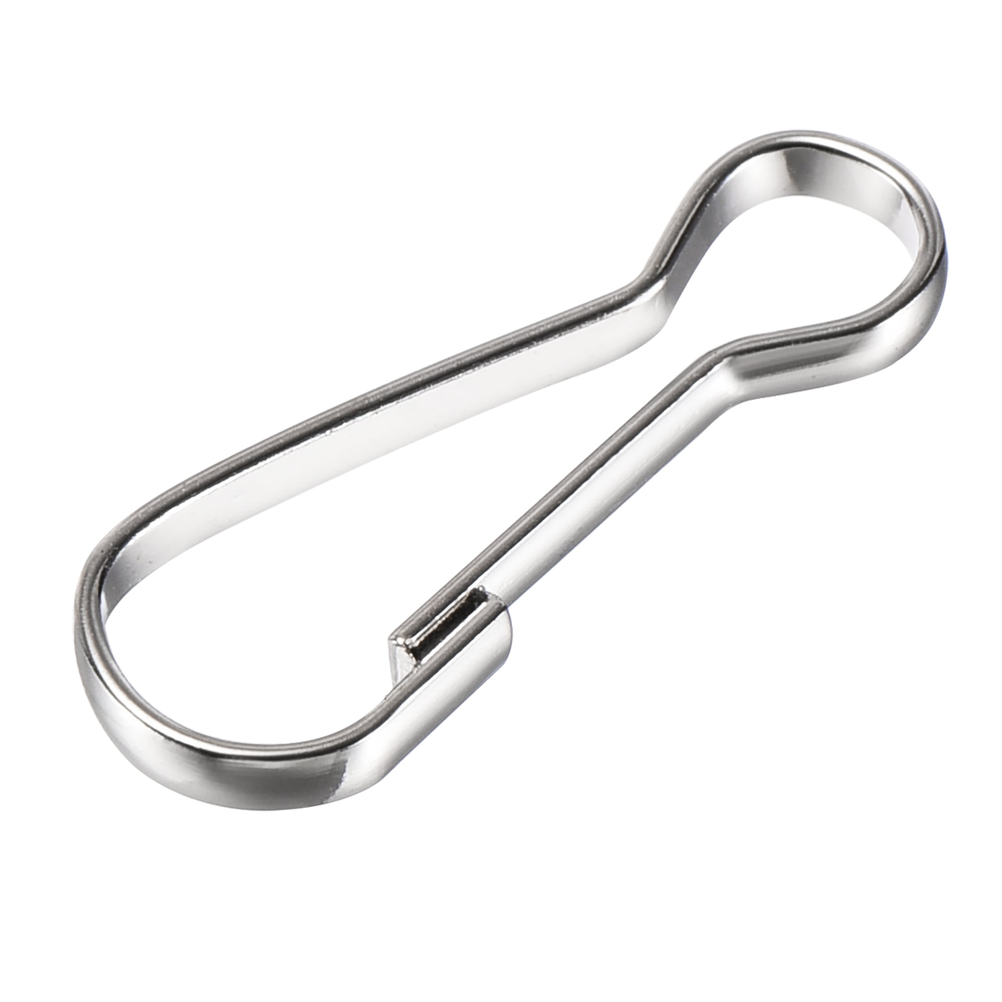 Uxcell Spring Hooks Snap Clip Hooks 25x9x2mm Electroplated Iron Silver Tone  100Pack