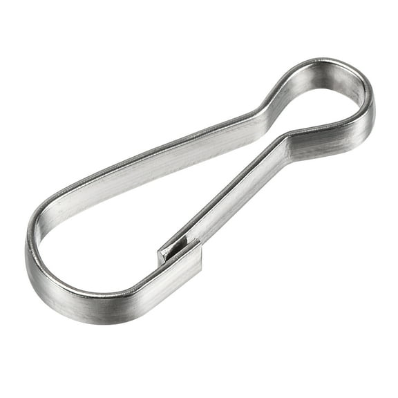 Uxcell Spring Hooks Snap Clip Hooks 32x12x3mm 304 Stainless Steel 80Pack