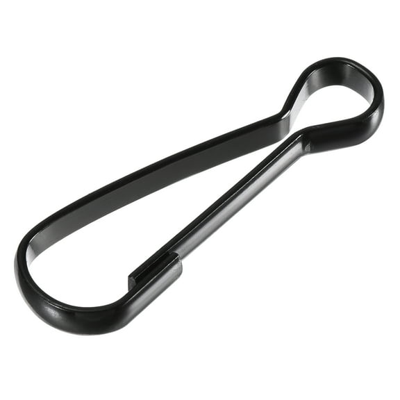 Uxcell Spring Hooks Snap Clip Hooks 50x16x4mm Electroplated Iron Black 30Pack