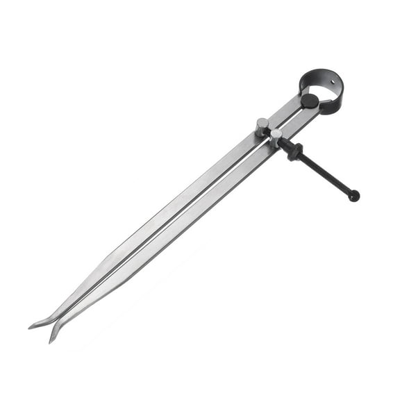 Uxcell Spring Inside Caliper 11 inch Stainless Steel Adjustable Spring Caliper Straight-Leg for Wood Turning Lathe Use