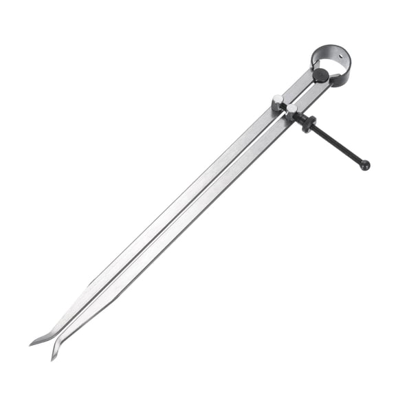 Uxcell Spring Inside Caliper 20 inch Stainless Steel Adjustable Spring Caliper Straight-Leg for Wood Turning Lathe Use