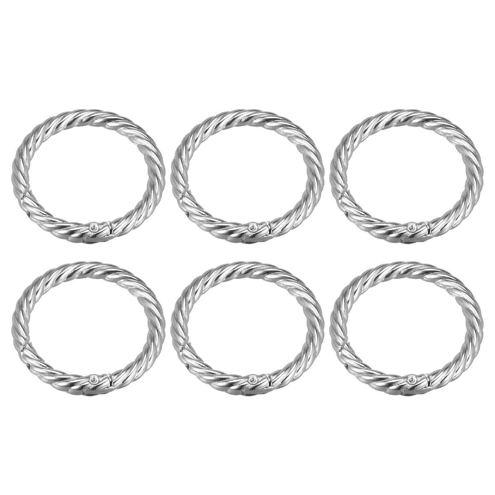 Uxcell Spring O Ring Buckles Clips, 6Pack 42mm Spring Snap Clip Hook ...