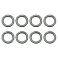 thumbnail image 1 of Uxcell Spring O Rings, Metal Round Clips Flat Trigger Keyrings for Keychains and Bags Black 1 Inch, 1 of 7