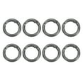 thumbnail image 1 of Uxcell Spring O Rings, Metal Round Clips Keyrings Snap Buckle Clasps for Keychains Bags Purses Straps Dog Leashes DIY Craft Black 1 Inch, 1 of 7