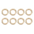 thumbnail image 1 of Uxcell Spring O Rings, Metal Round Clips Keyrings Snap Buckle Clasps for Keychains Bags Purses Straps Dog Leashes DIY Craft Light Gold 0.8 Inch, 1 of 7