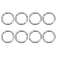 thumbnail image 1 of Uxcell Spring O Rings, Metal Round Clips Keyrings Snap Buckle Clasps for Keychains Bags Purses Straps Dog Leashes DIY Craft Silver 1.3 Inch, 1 of 7