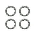 thumbnail image 1 of Uxcell Spring O Rings, Metal Round Clips Keyrings Snap Buckle Clasps for Keychains Bags Purses Straps Dog Leashes DIY Crafts Black 1.1 Inch, 1 of 7