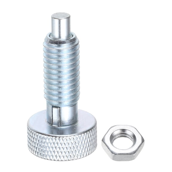 Uxcell Spring Plunger M10x1.5 Thread Size Pin Dia.3mm Knurled Handle Lock Out Pin