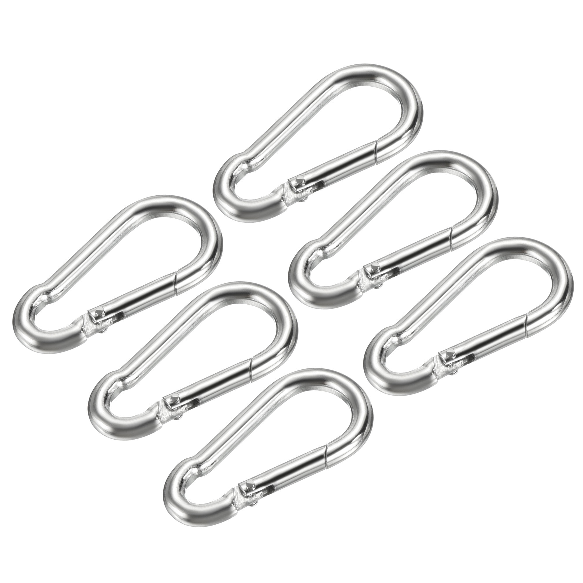 Uxcell Spring Snap Hook Clip Quick Link Lock Fastener Hook, Carbon