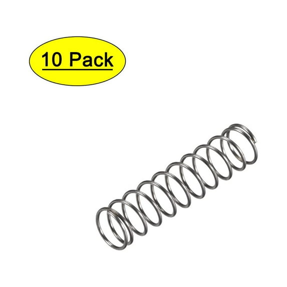 Uxcell Spring Steel Compression Spring 8N Load Capacity 10pcs 0.98inch Height