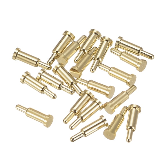 Uxcell Spring Test Probe Pin 20pcs 0.9mm Tip 6mm Height 2mm Full Stroke for Connection Electricity Conduction