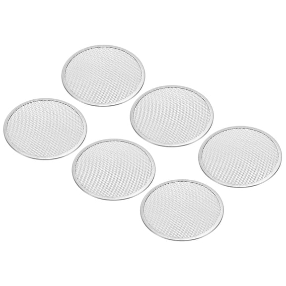Uxcell Sprouting Lids, 6 Pcs 82mm Stainless Steel Strainer Lids, Silver Tone