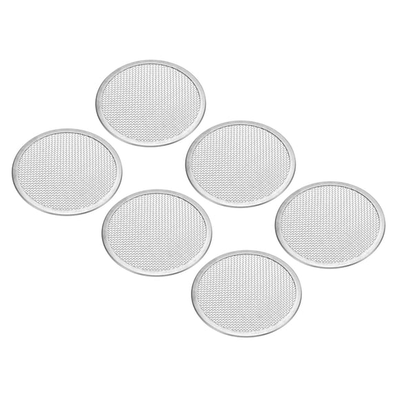 Uxcell Sprouting Lids, 6Pcs 70mm Stainless Steel Strainer Lids, Silver Tone