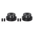 thumbnail interactive-video image 1 of Hardened Steel 5mm 34T MOD 1 Pinion Gear – Fits Traxxas, Arrma, HPI, Serpent, Mugen 1 of 5