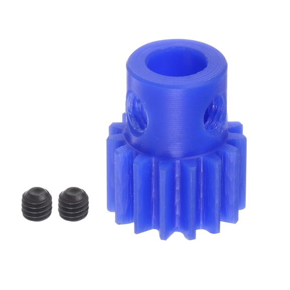 Uxcell Spur Gear 5mm Inner Hole Pinion Gear 15T Mod 1 Plastic Motor Gear