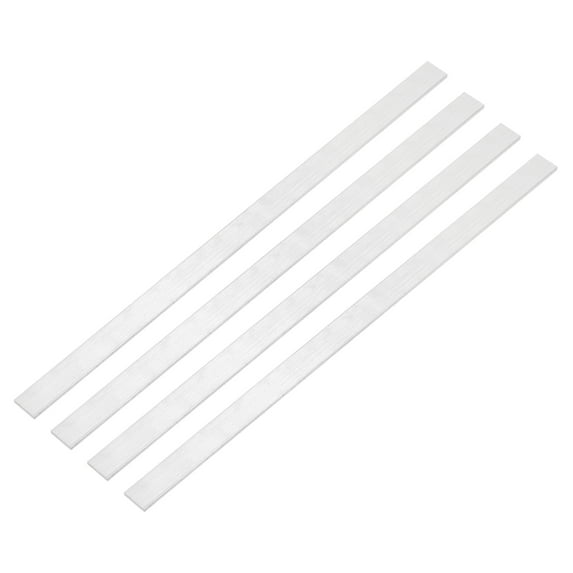 Uxcell Square 6063 Aluminum Flat Bar, 4Pack 3/32" Thickness 9/16" Width 12" Length