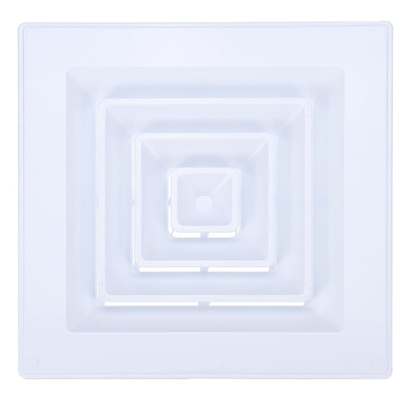 Uxcell Square Air Vent Cover 12 x 12 inch, 1pcs Plastic Air Return Grille for Home Office Ventilation, White