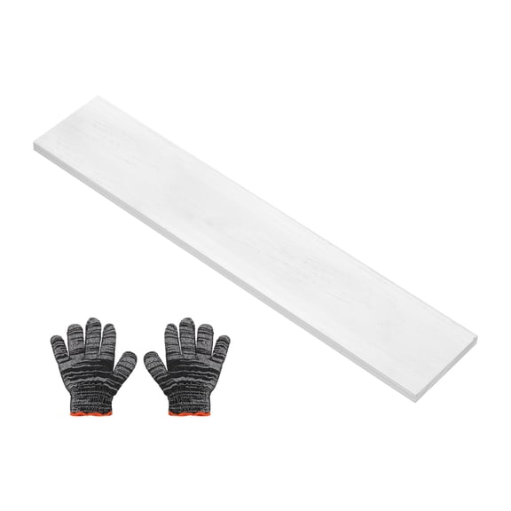 Uxcell Square Aluminum Flat Bar, 0.2" Thickness 2" Width 10" Length Square 6061 Aluminum Bar Flat Plate with Gloves 5 x 50 x 254mm T6511 Solid New Mill Stock