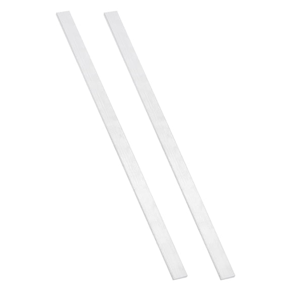Uxcell Square Aluminum Flat Bar, 2Pack 3x15x330mm 6061 Aluminum Solid New Mill Stock