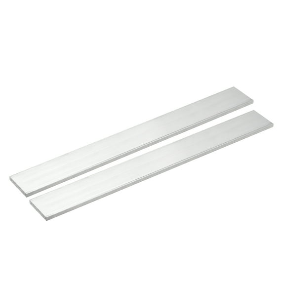 Uxcell Square Aluminum Flat Bar, 2Pcs 1/4" Thick 1.4" Width 12" Length Square Aluminum Bar For Industrial Building