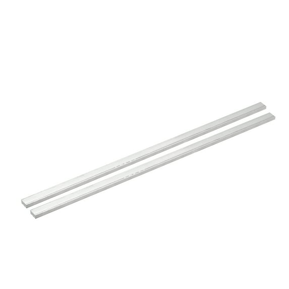 Uxcell Square Aluminum Flat Bar, 2Pcs 3/16" Thick 0.4" Width 12" Length Square Aluminum Bar For Industrial Building