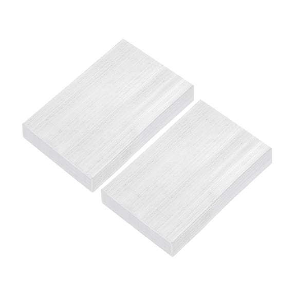 Uxcell Square Aluminum Flat Bar, 2pcs 25 x 50 x 100mm T6511 Solid New Mill Stock