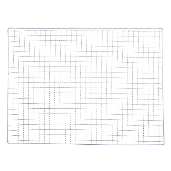 Uxcell BBQ Grill Net Galvanized Iron Barbecue Mesh Mat for Baking Charcoal Grilling Roasting 11.8"x15.7"