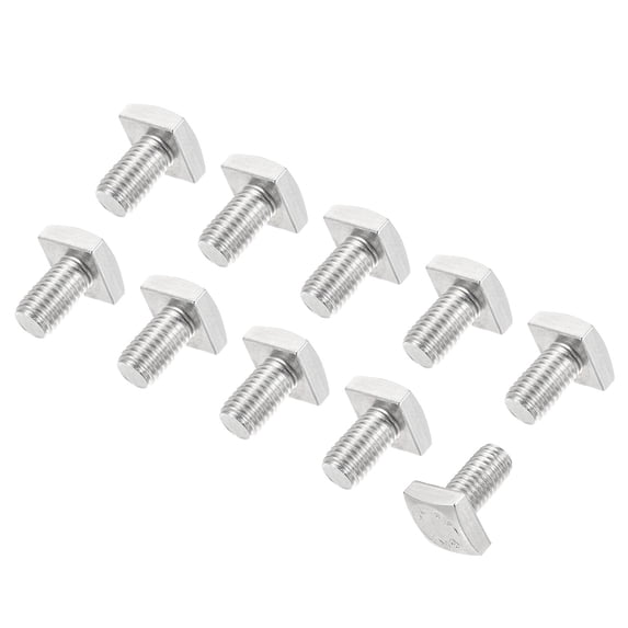 Uxcell Square Head Bolt, 10 Pack M6x10mm 304 Stainless Steel Grade C Square Screws