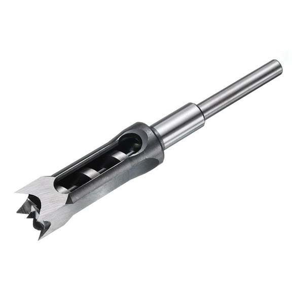 Uxcell Square Hole Drill Bit 25mm(1") High Speed Steel Hollow Mortiser Auger for Woodworking Carpentry Mortise Tenon Machine