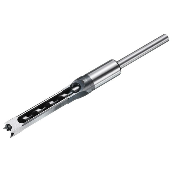 Uxcell Square Hole Drill Bit for Wood 10mm Hollow Chisel Mortiser Auger Spur Cutter Tool 12.5mm