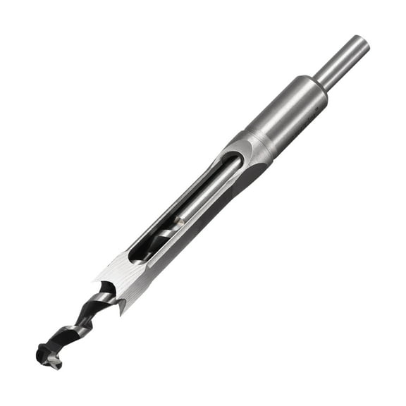 Uxcell Square Hole Drill Bits for Wood 9/16" x 210mm Mortising Chisel Bit Auger Spur Cutter Tool, 9/16'