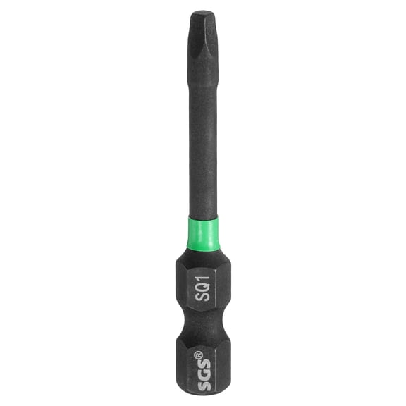 Uxcell Square Screwdriver Bit 1.97" SQ1 Magnetic Power Tools with 1/4" Hex Shank