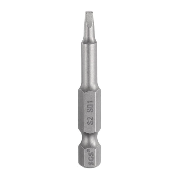 Uxcell Square Screwdriver Bit SQ1 1/4" Hex Shank 50mm/2" Length Magnetic 4 Point Hex Screw Driver Bits 5mm Rod