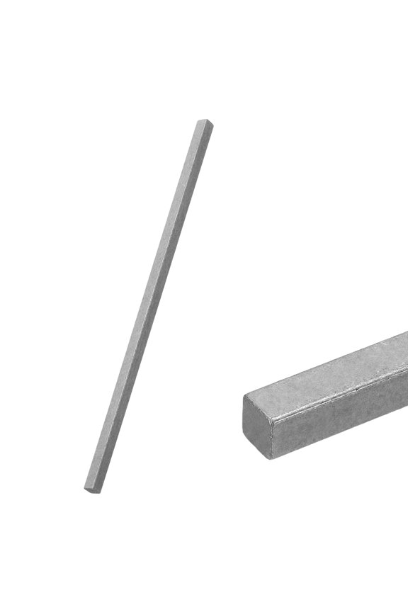 Square Steel Key Stock, 1/4" x 1/4" x 8" 45# Cold-Drawn Square Steel Rod Precision Metal Bars for Keyways Mechanical Structural Support Industrial Machinery DIY Craft