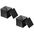 thumbnail image 1 of Uxcell Square Tin Box, Metal Storage Tin Box Portable Storage Container with Lid for Tea Candy Treats Gifts Favors Black, 1 of 7