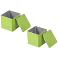 thumbnail image 1 of Uxcell Square Tin Box, Metal Storage Tin Box Portable Storage Container with Lid for Tea Candy Treats Gifts Favors Green, 1 of 7
