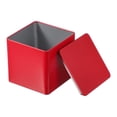 thumbnail image 1 of Uxcell Square Tin Box, Metal Storage Tin Box Portable Storage Container with Lid for Tea Candy Treats Gifts Favor Red, 1 of 7