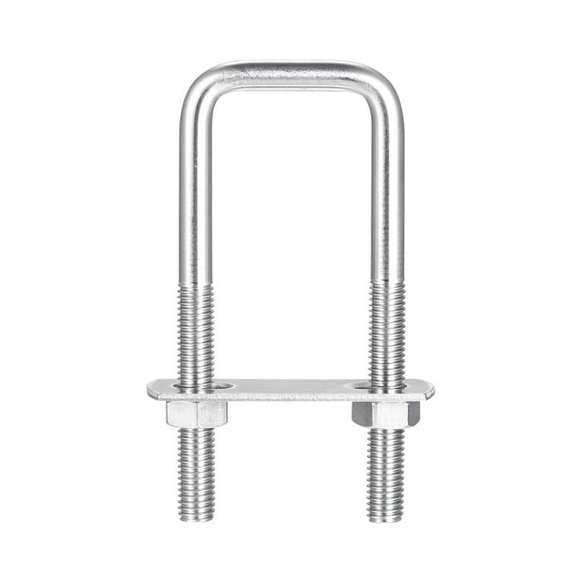 Uxcell Square U Bolts, W Nuts and Plate M8x32mmx100mm