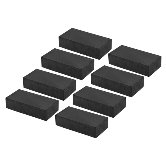 Uxcell Square Vibration Isolation Mats 3.94 " x 1.97 " x 1", Black 8Pcs