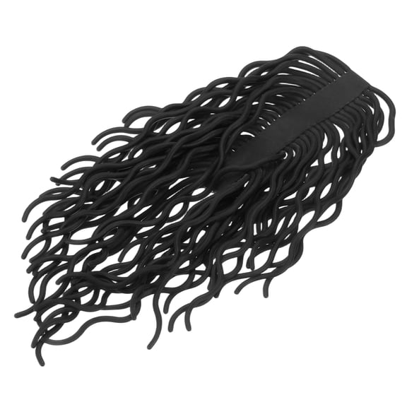 Uxcell Squirmy Worm Fly, Leg Squirmy Fly Tying Materials Silicone Flies Soft Lure Ultra Stretchy Fishing Worm Body 60Pcs & Black -For(Saltwater/Freshwater/Trout Floating Assortment)