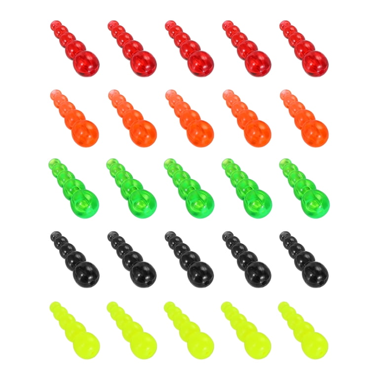 Uxcell Stacked Fishing Beads, 50 Pack Plastic Fishing Bead Lure