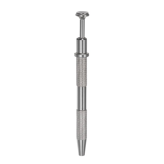 Uxcell Stainless Steel 4-Claw Pick up Tool with Diamond Claw Tweezer Silver Tone