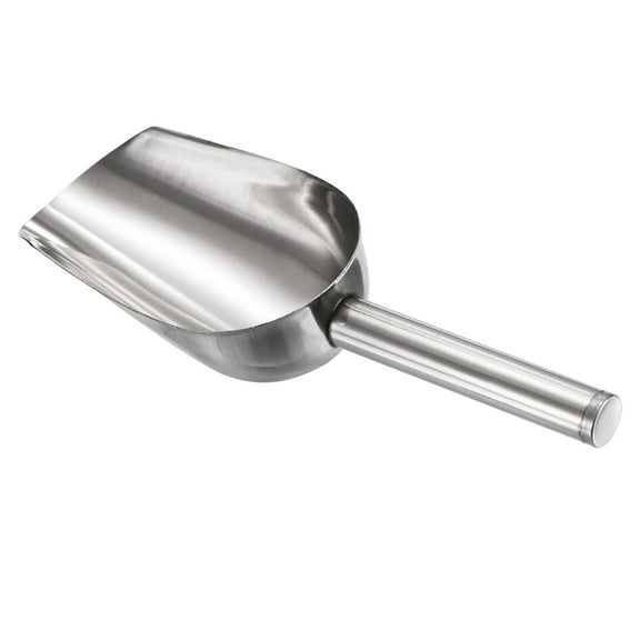 Uxcell Stainless Steel 7.5x2.2" Cereal Sugar Utility Shovel Home Kitchen Ice Scoop
